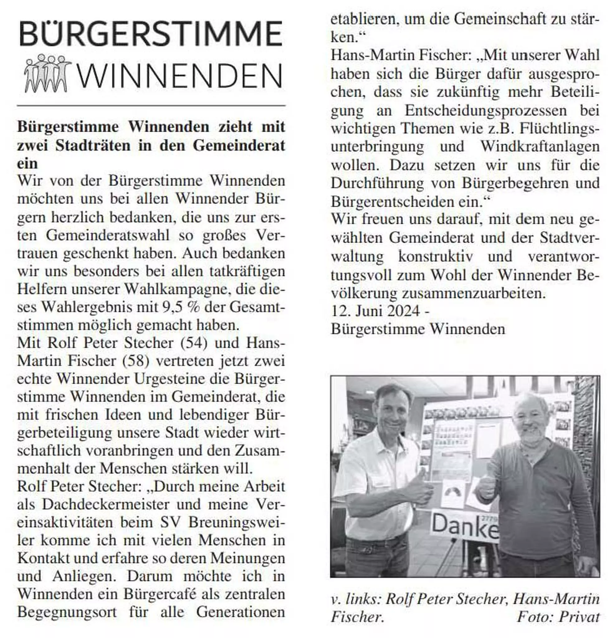 Blickpunkt Ausgabe 20.06.2024